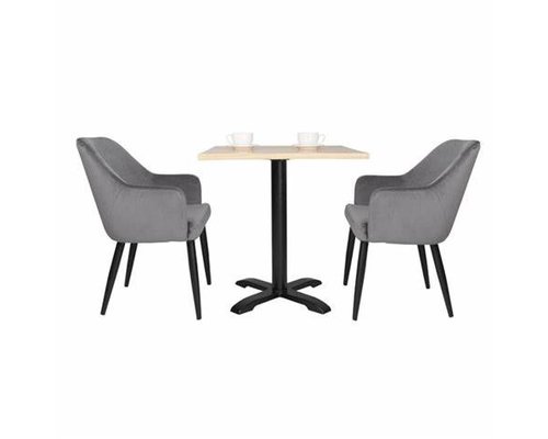 M&T Eetkamerstoel met grijze bekleding