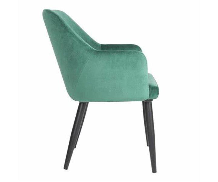 M&T Chaise en velours vert