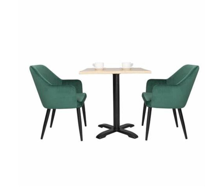 M&T Chaise en velours vert