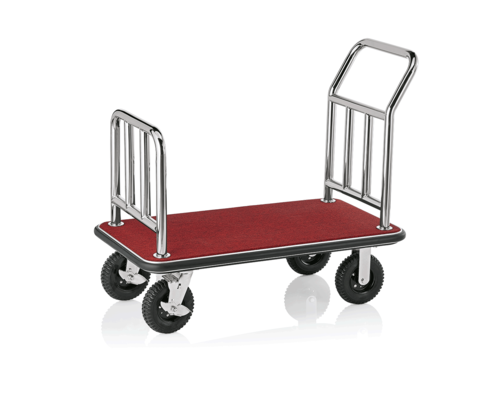 M & T  Chariot à bagage avec tapis rouge