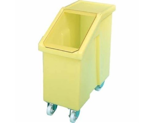 M&T Ingredient trolley 65 liter yellow with clear swing lid