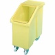 M & T  Ingredient trolley 65 liter yellow with clear swing lid