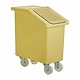 M & T  Chariots à ingédients 65 litres jaune avec couvercle basculant transparent