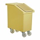 M & T  Ingredient trolley 65 liter yellow with clear swing lid