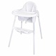 M & T  Kinderstoel wit in hoogte verstelbaar : 52- 86 cm