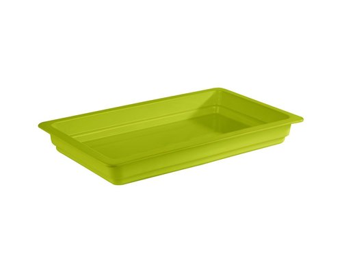 M & T  GN 1/1 groen porselein diepte 60 mm Inhoud 7,1 liter.  Inzet voor chafing dish.