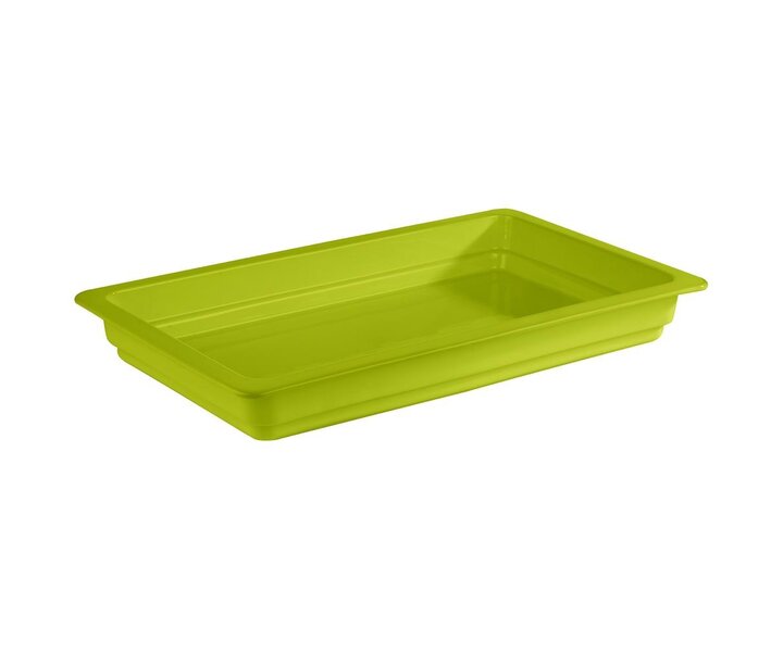 M&T GN 1/1 green porcelaine depth 60 mm Content 7,1 liter