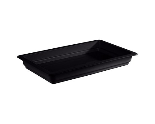 M & T  GN 1/1 zwart porselein diepte 60 mm Inhoud 7,1 liter.  Inzet voor chafing dish.