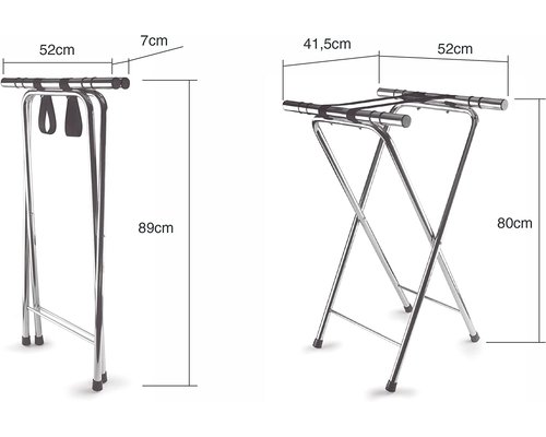 M & T  Stand stainless steel for serving trays