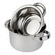M & T  Mussel pot 20 cm with lid stainless steel