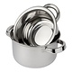 M&T Mussel pot 22 cm with lid stainless steel