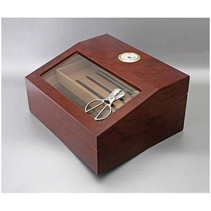 M & T  Boite / humidor à cigares avec ciseaux