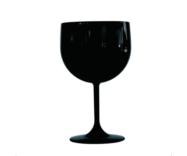 M&T Gin & tonic glass 57 cl made of unbreakable black PETG plastic