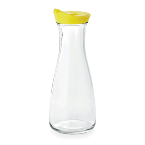 M & T  Bottle / Jug 1 liter with yellow plastic cap