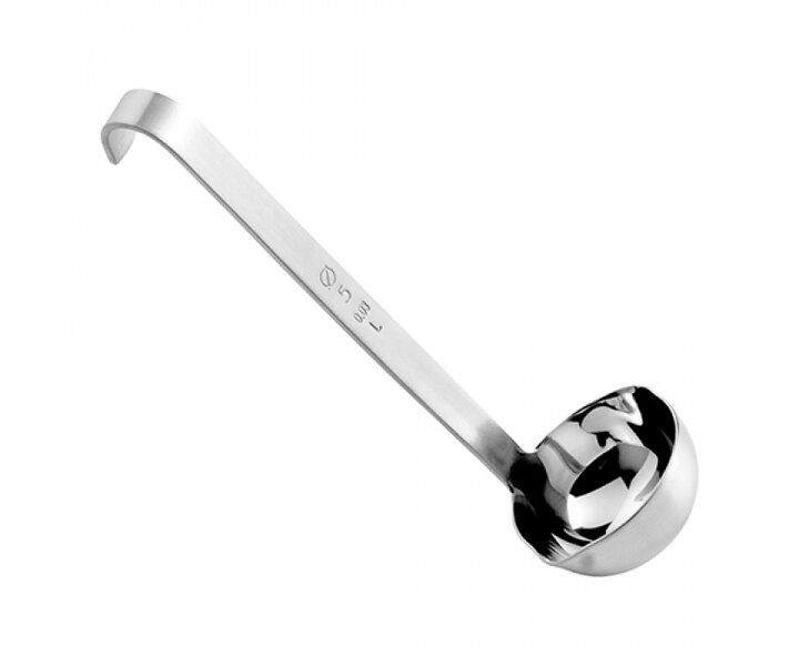 M&T Ladle 5cm monobloc with short hooked handle