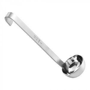 M&T Sauce ladle 4,5 cm monobloc with short hooked handle