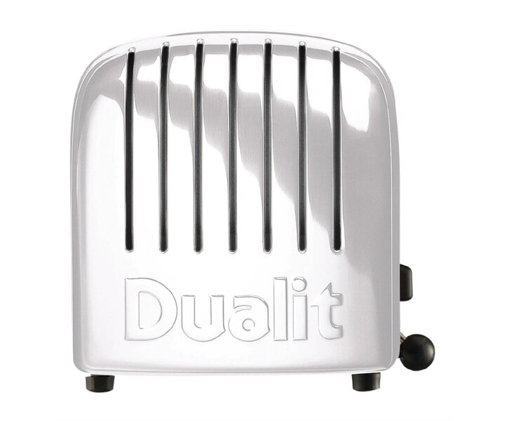 DUALIT  Broodrooster 4 sleuven witte uitvoering