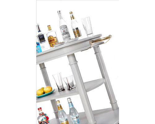M & T  Serving trolley off-white finish