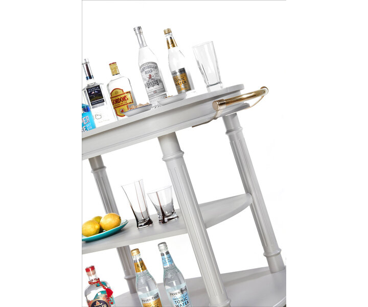 M&T Serving trolley off-white finish