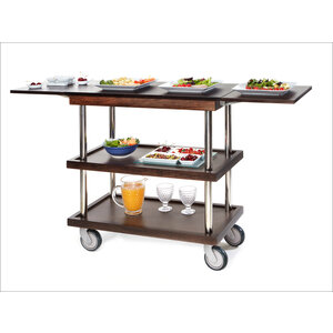 M&T Chariot de service avec deux volets pliants