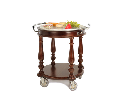 M&T Chariot à fromage traditionel avec plateau en marbre