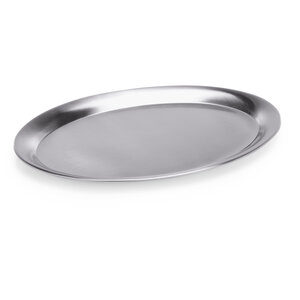 M & T  Serving tray oval stainless steel 29 x 22 cm
