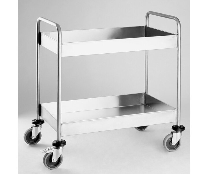 M&T Chariot à débarrasage à 2 étages profonde finition extra forte