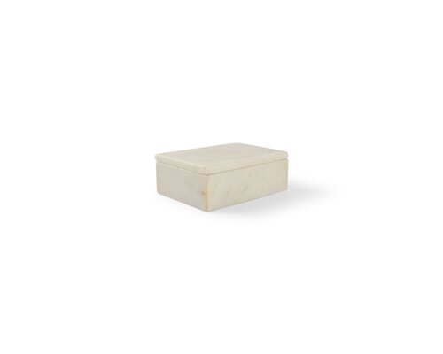 CHIC TABLEWARE  Serving box with lid made of natural marble " PURA"