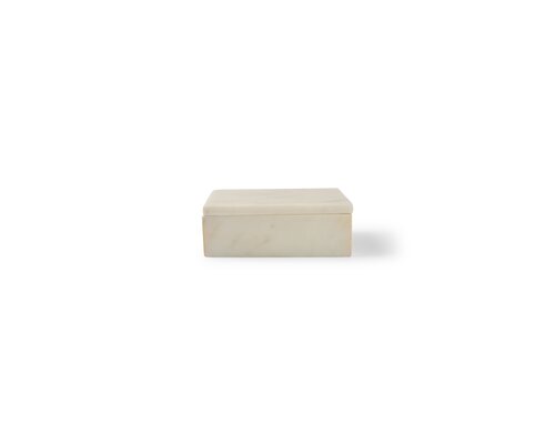 CHIC TABLEWARE  Serving box with lid made of natural marble " PURA"