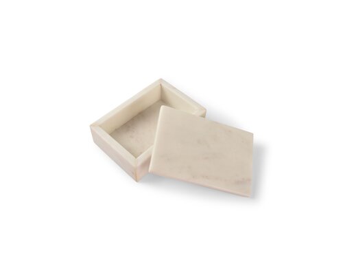CHIC TABLEWARE  Serving box with lid made of natural marble " PURA"