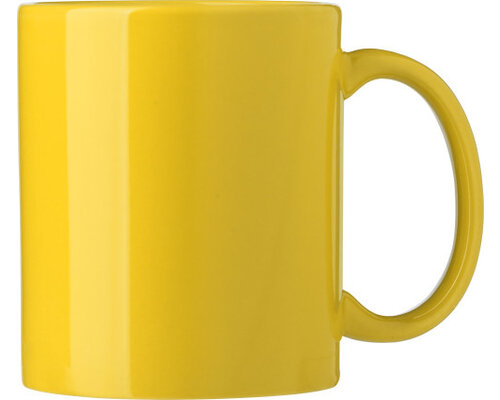 M&T Coffee & tea mug 30 cl -  yellow earthenware