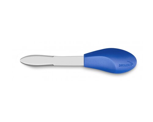 DéGLON  Sint Jacobsschelp mes professioneel model 9,5 cm lemmet met blauw handvat