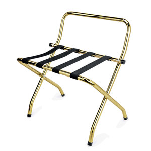 M & T  Luggage rack copper plated s/s with black nylon straps