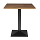 M&T Square table 70 x 70 cm designed with a weighty, powder-coated base