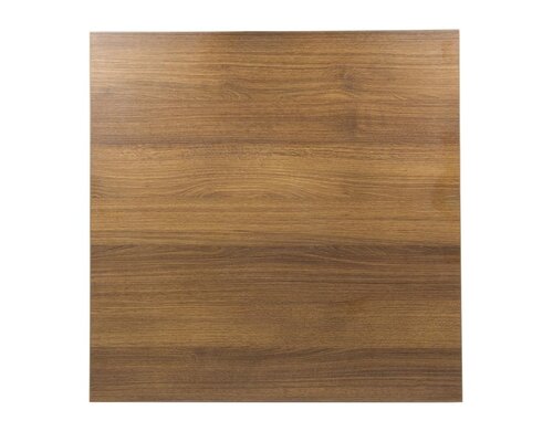 M&T Table carrée 70 x 70 cm avec un pied lourd poudré noir