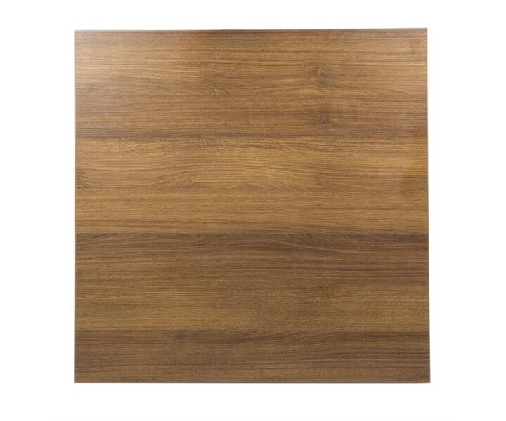 M&T Square table 70 x 70 cm designed with a weighty, powder-coated base