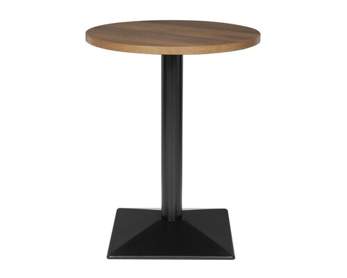 M&T Ronde tafel  Ø 60 cm inclusief zwaar zwart gepoedercoat onderstel