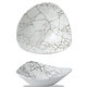 CHURCHILL Triangular bowl 60 cl 23,5 x h 5 cm KINTSUGI " Pearl Grey "