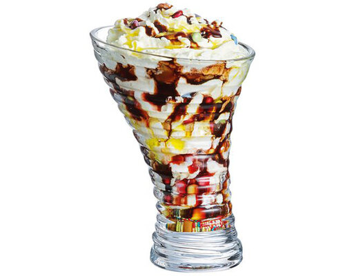 ARCOROC  Sundae dish 41 cl  "Jazzed Swirl "