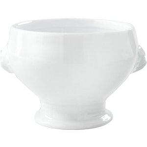 M & T  Soupbowl with lion heads 0,40 lit white porcelain