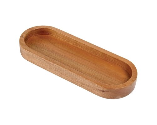 M&T Wooden board with 3 porcelain ramekins