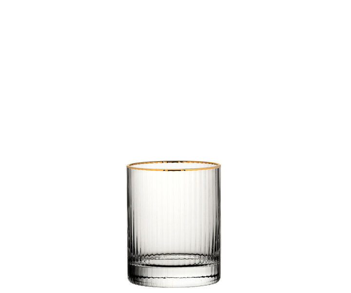 M&T Water goblet 32 cl " Hayworth gold " with gold rim