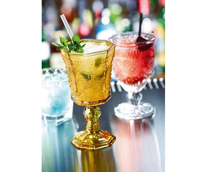 M&T Waterglas 24 cl " RUSKIN "  amber