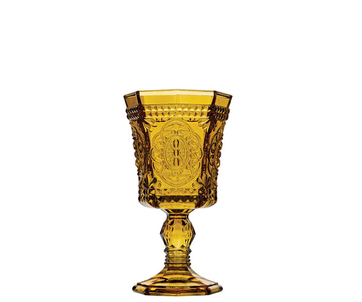 M&T Waterglas 24 cl " RUSKIN "  amber