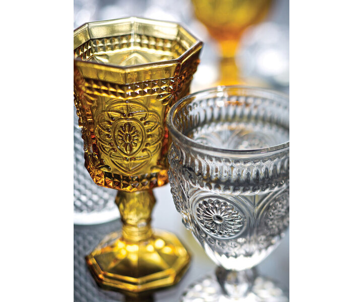 M&T Water glass 24 cl " RUSKIN " amber