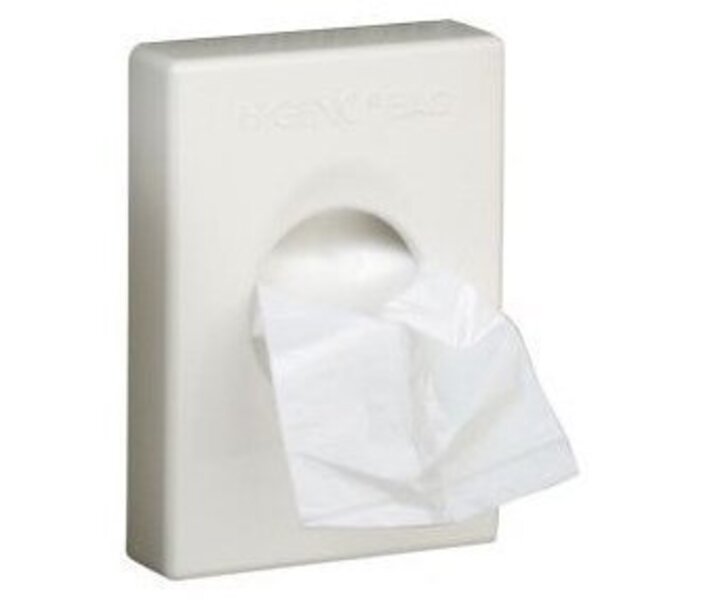 M&T Holder for hygiene bags white ABS