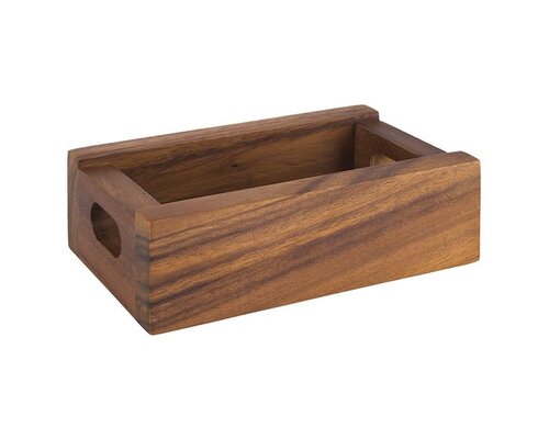 M&T Theezakjes houder / bakje natuur acacia hout