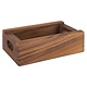 M & T  Tea sachet holder / wooden box natural acacia wood