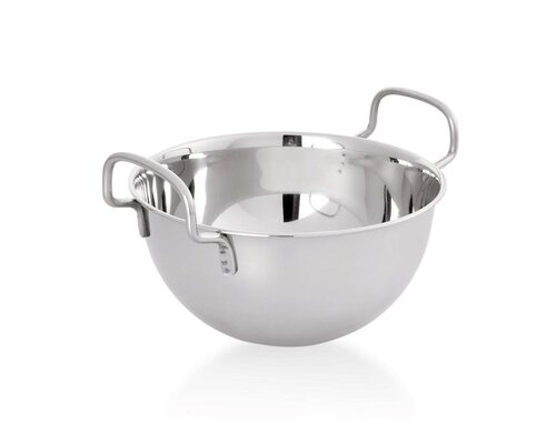 M & T  Mixing bowl Ø 25 cm with handles stainless steel 18/10 delivery with FREE stand