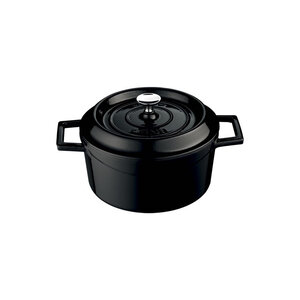 LAVA CAST IRON Mini cocotte black 10 cm with lid